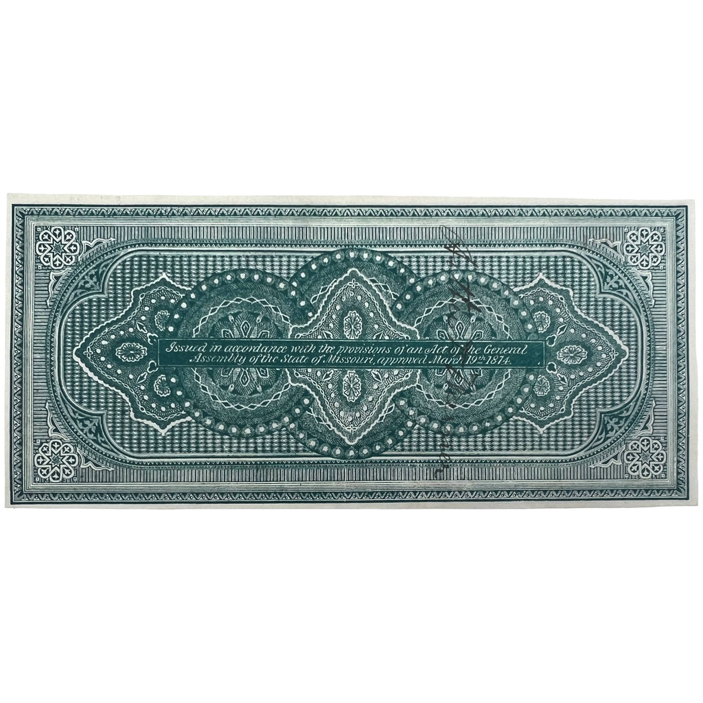 Antique 1874 Post Civil War Missouri 15th Regiment Claim Check - Poppy's Vintage Clothing