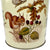 Vintage British Biscuit Cookie Tin Litho Four Seasons w Animals & Moisture Absorbing Lid - Poppy's Vintage Clothing