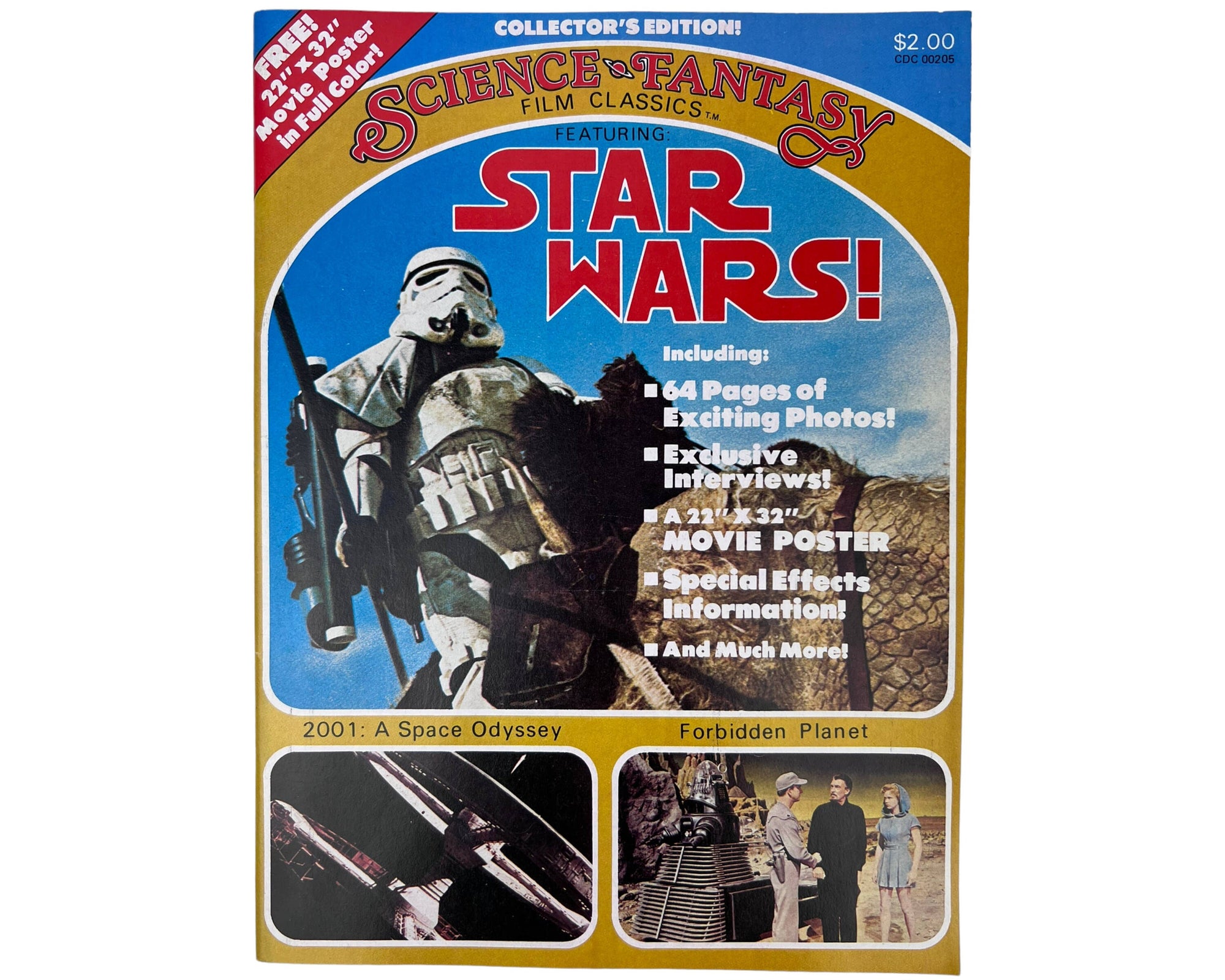 Vintage 1977 Star Wars Science & Fantasy Film Classics Magazine Issue 1 Collectors Edition - Poppy's Vintage Clothing