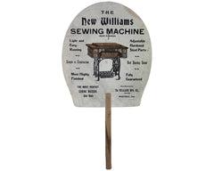 Antique Sewing Machine Advertising Fan Ad New Williams Montreal Advertisement - Poppy's Vintage Clothing