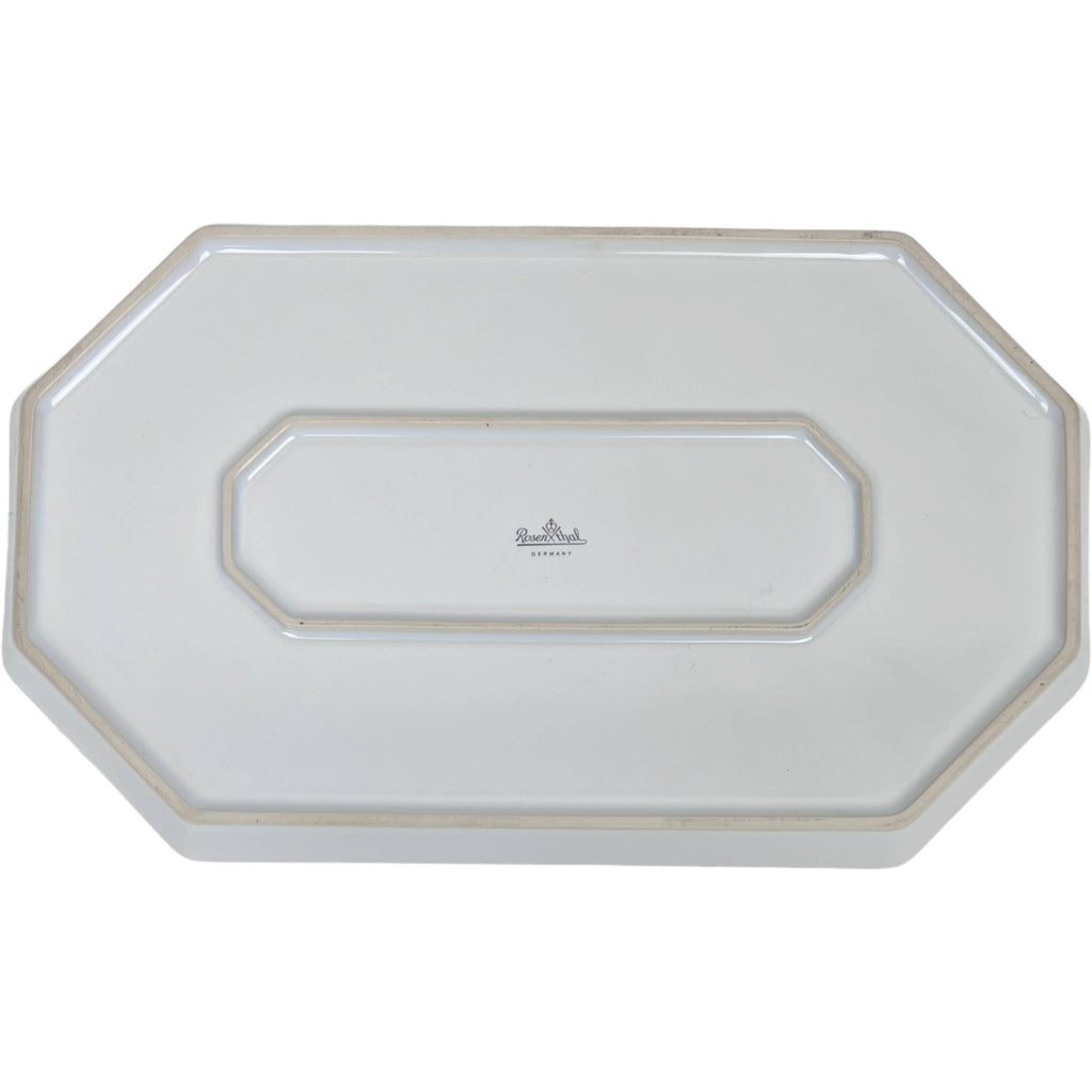 Vintage 1990s Rosenthal Porcelain Memphis Style Metropol Serving Platter 15 by Barbara Brenner - Poppy's Vintage Clothing