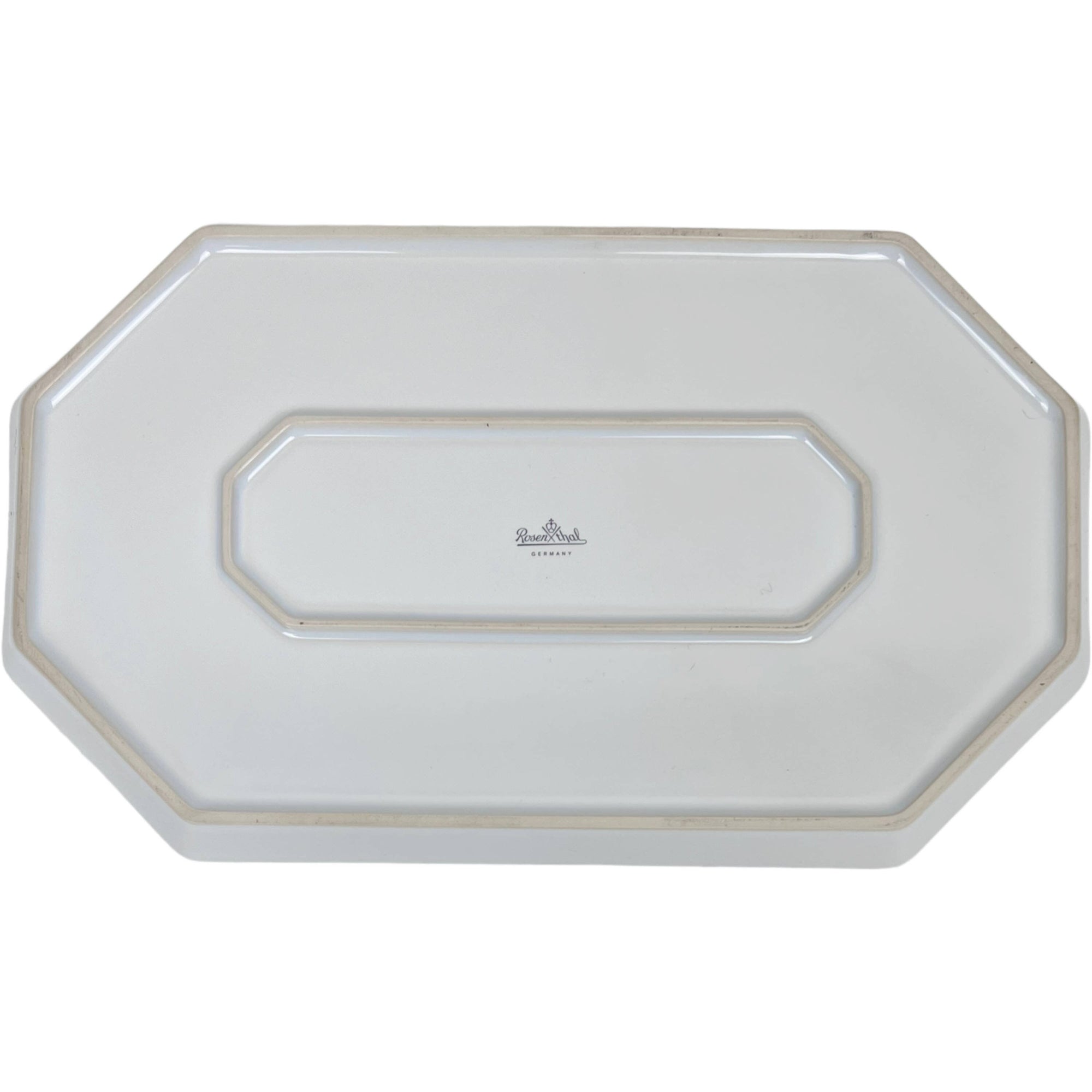 Vintage 1990s Rosenthal Porcelain Memphis Style Metropol Serving Platter 15 by Barbara Brenner - Poppy's Vintage Clothing