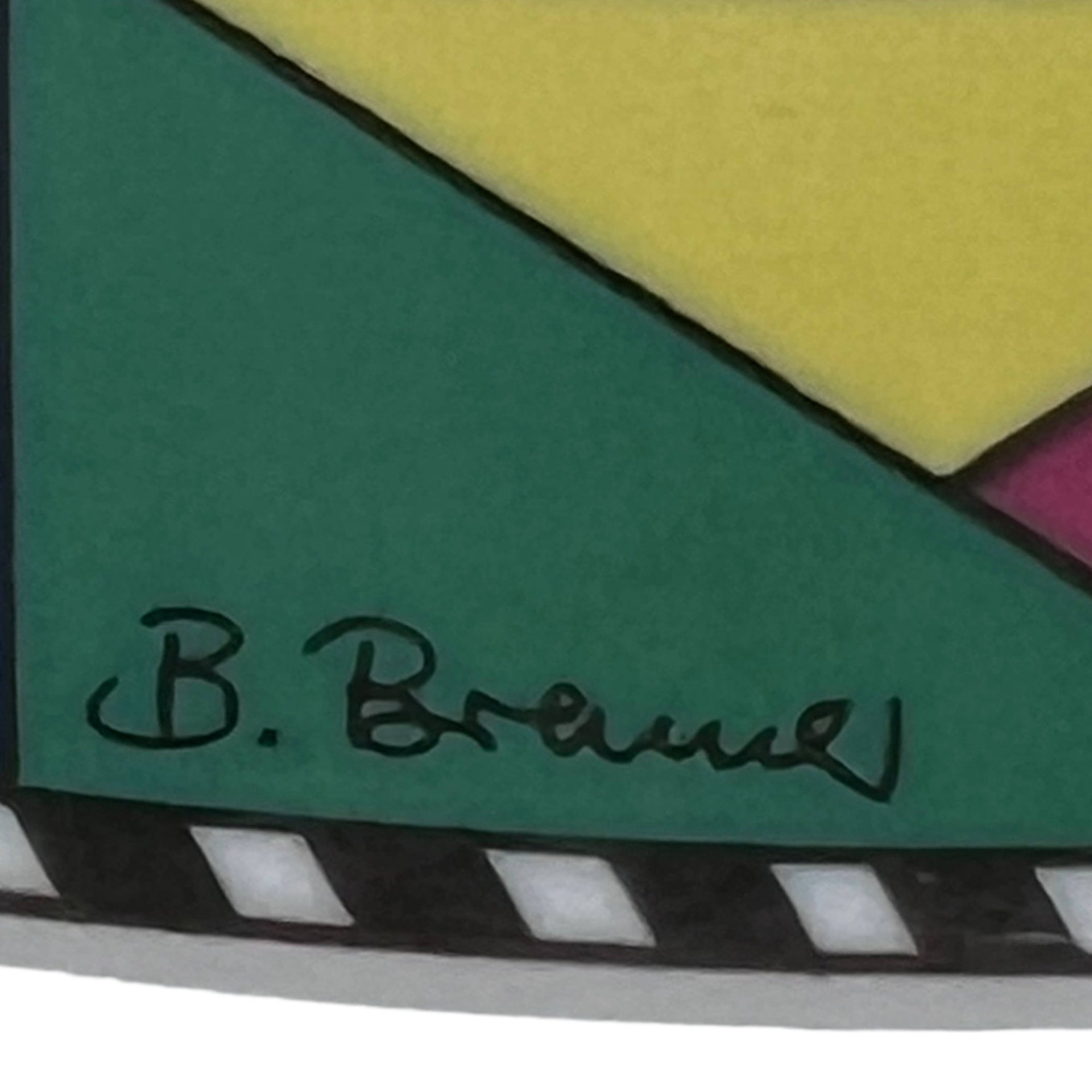 Vintage 1990s Rosenthal Porcelain Memphis Style Metropol Dinner Plate by Barbara Brenner - Poppy's Vintage Clothing