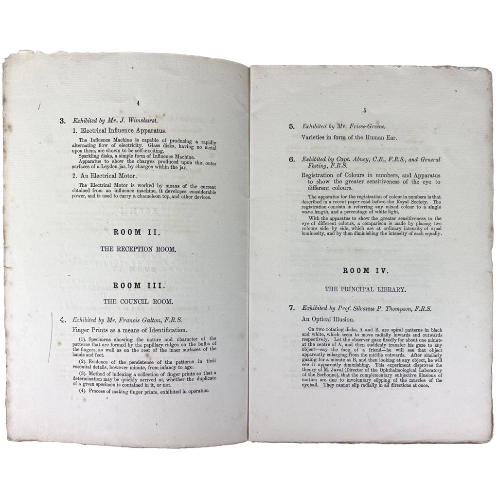 Antique 1891 Catalog of The Royal Society Conversazione Exhibits at Burlington House - Poppy's Vintage Clothing