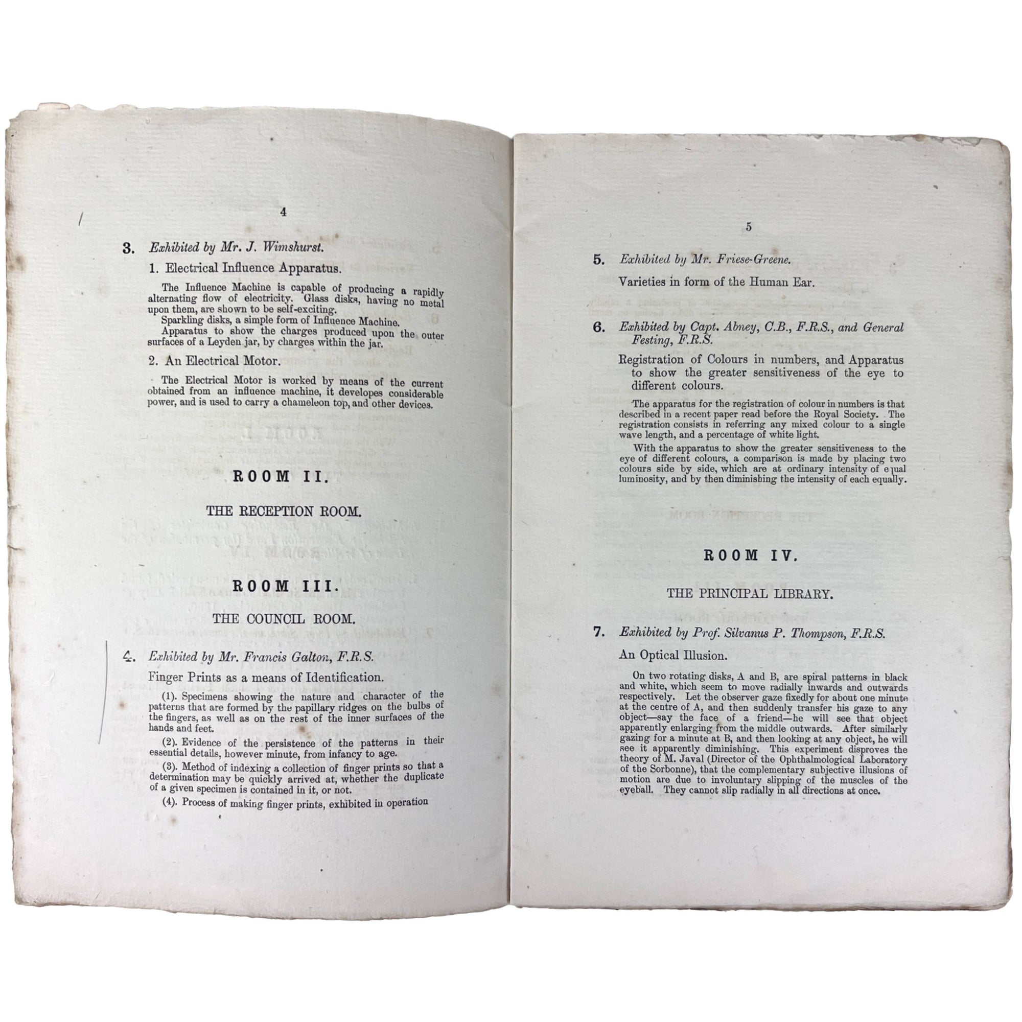 Antique 1891 Catalog of The Royal Society Conversazione Exhibits at Burlington House - Poppy's Vintage Clothing