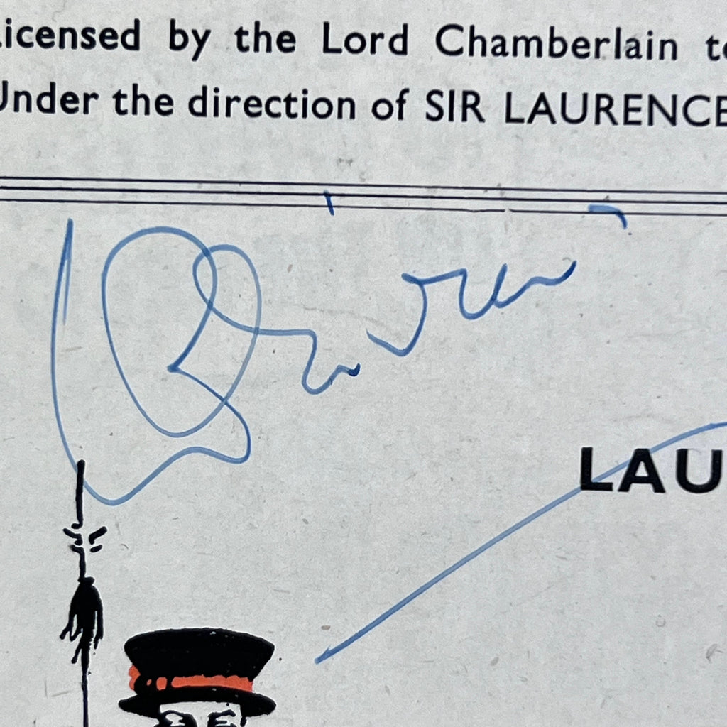 Vintage Laurence Olivier Autograph 1950 Autographed Program Venus Observed Playbill - Poppy's Vintage Clothing