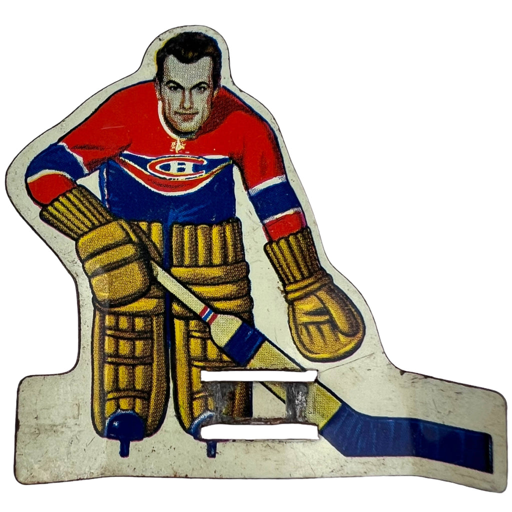 Vintage 1960s Hockey Players Metal with Plastic Sticks for Eagle Game Montreal Canadiens - Poppy's Vintage Clothing