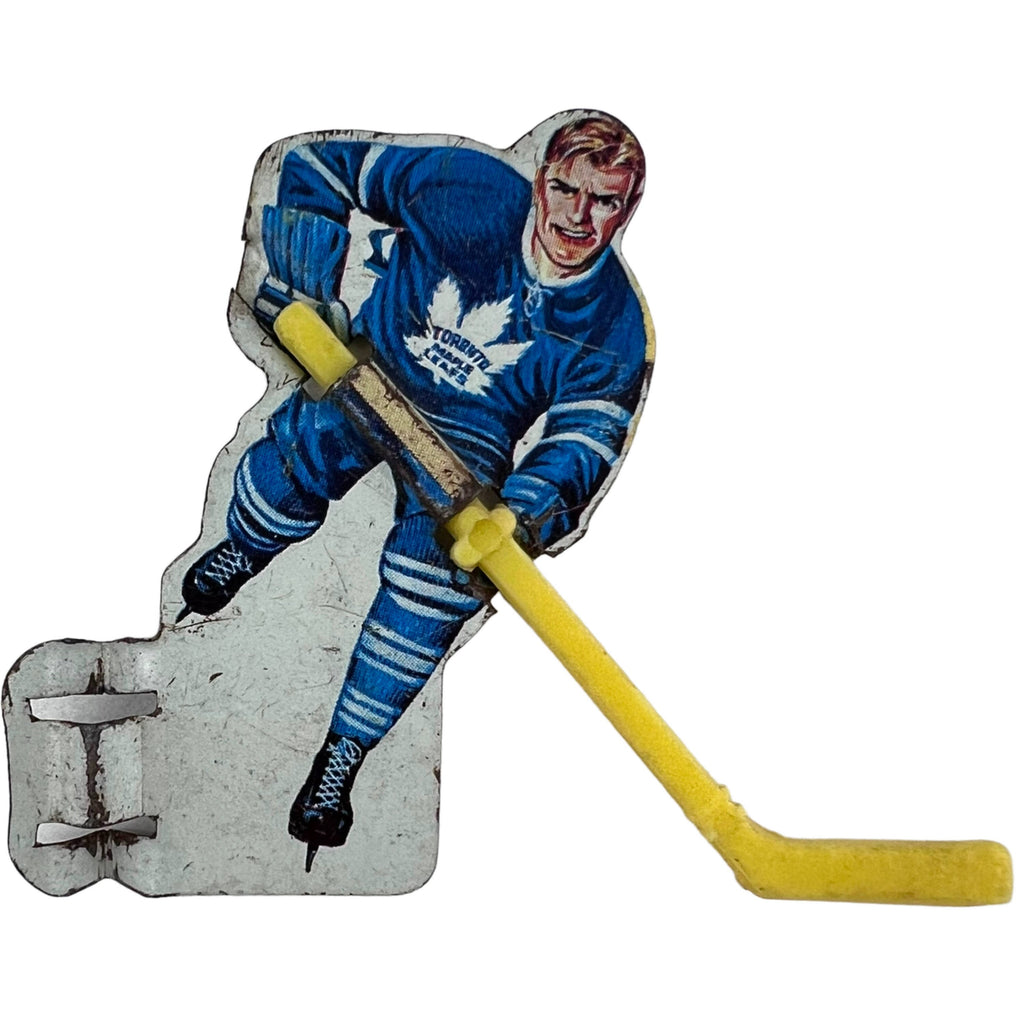 Vintage 1960s Hockey Players Metal with Plastic Sticks for Eagle Game Toronto Maple Leafs - Poppy's Vintage Clothing