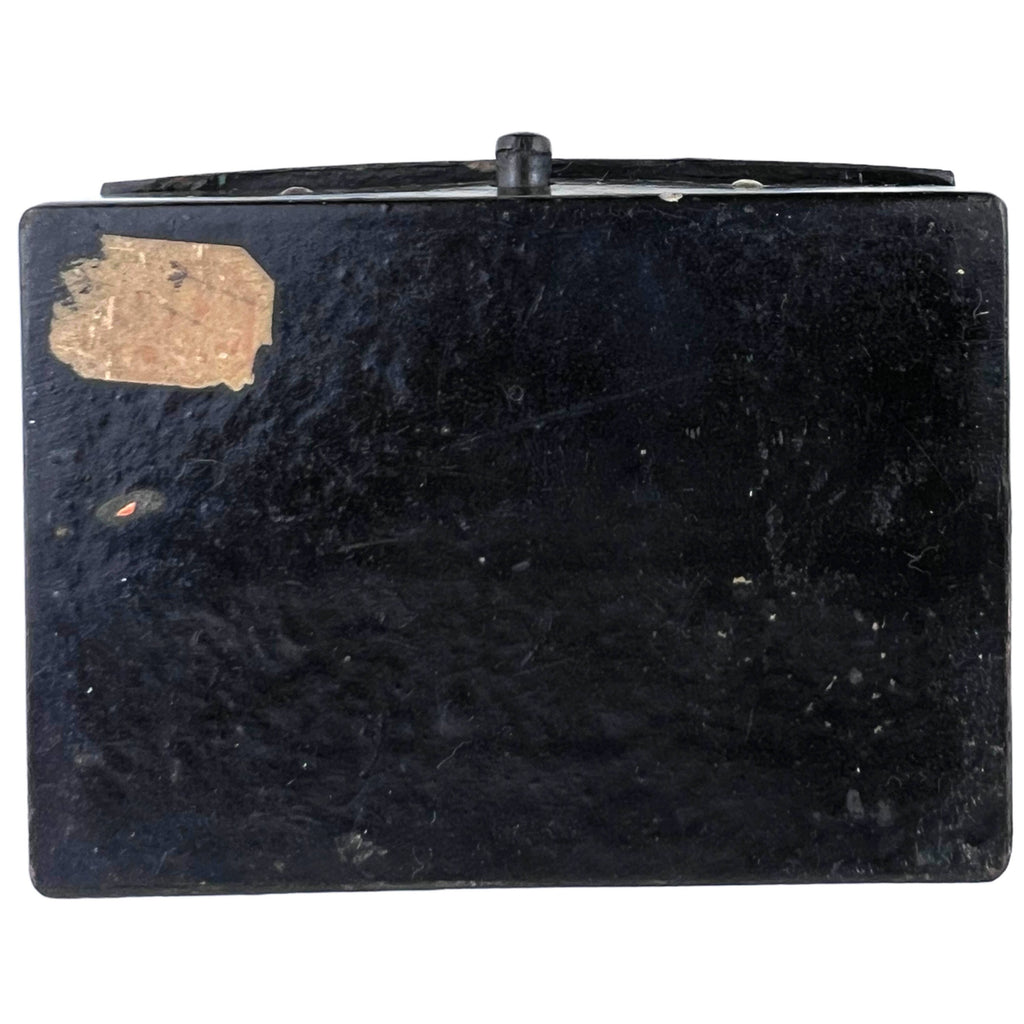 Antique Japonaiserie French Lacquer Box for Straight Pins 19th c Sewing - Poppy's Vintage Clothing