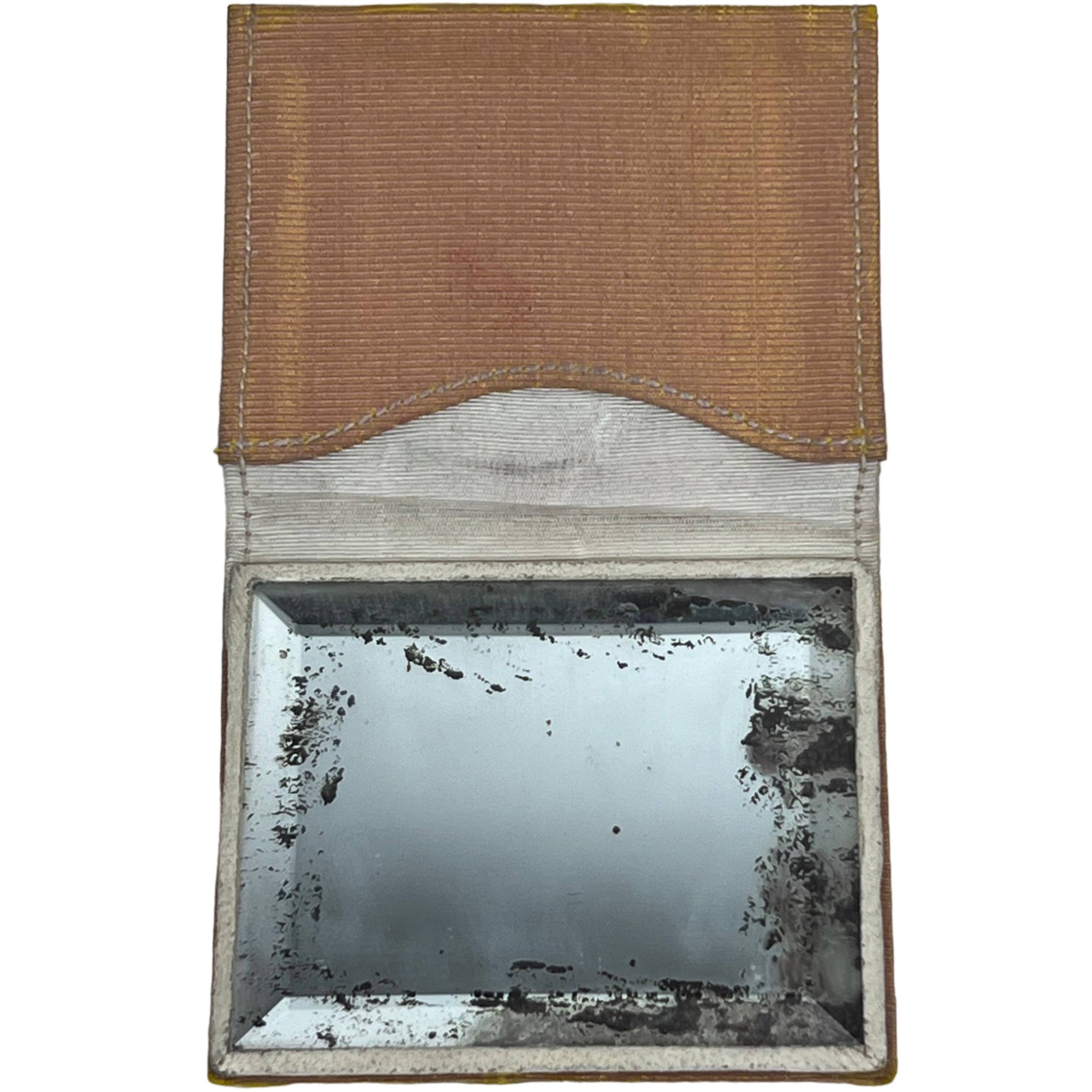 Art Deco 1920s Beaded Wallet Brown Suede Leather - Poppy's Vintage Clothing