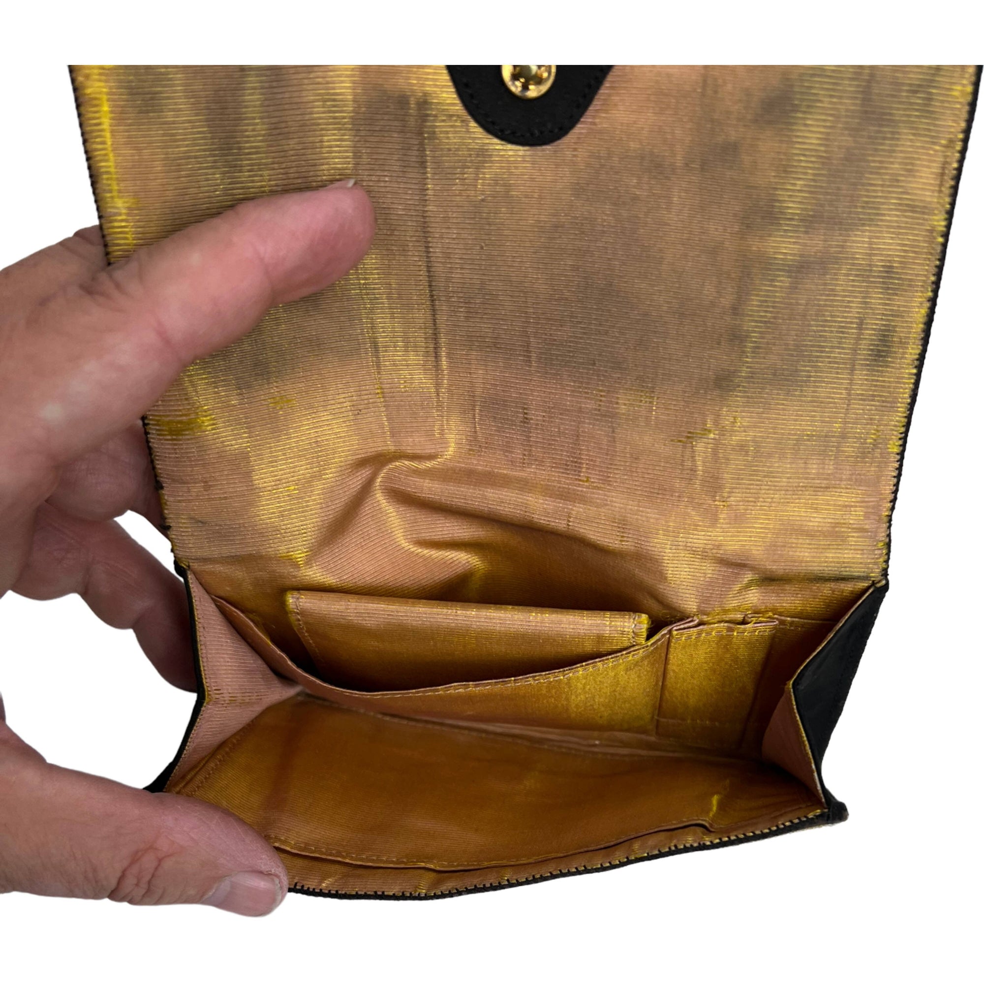 Art Deco 1920s Beaded Wallet Brown Suede Leather - Poppy's Vintage Clothing