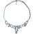 Vintage 1950s Blue Rhinestone Choker Necklace - Poppy's Vintage Clothing