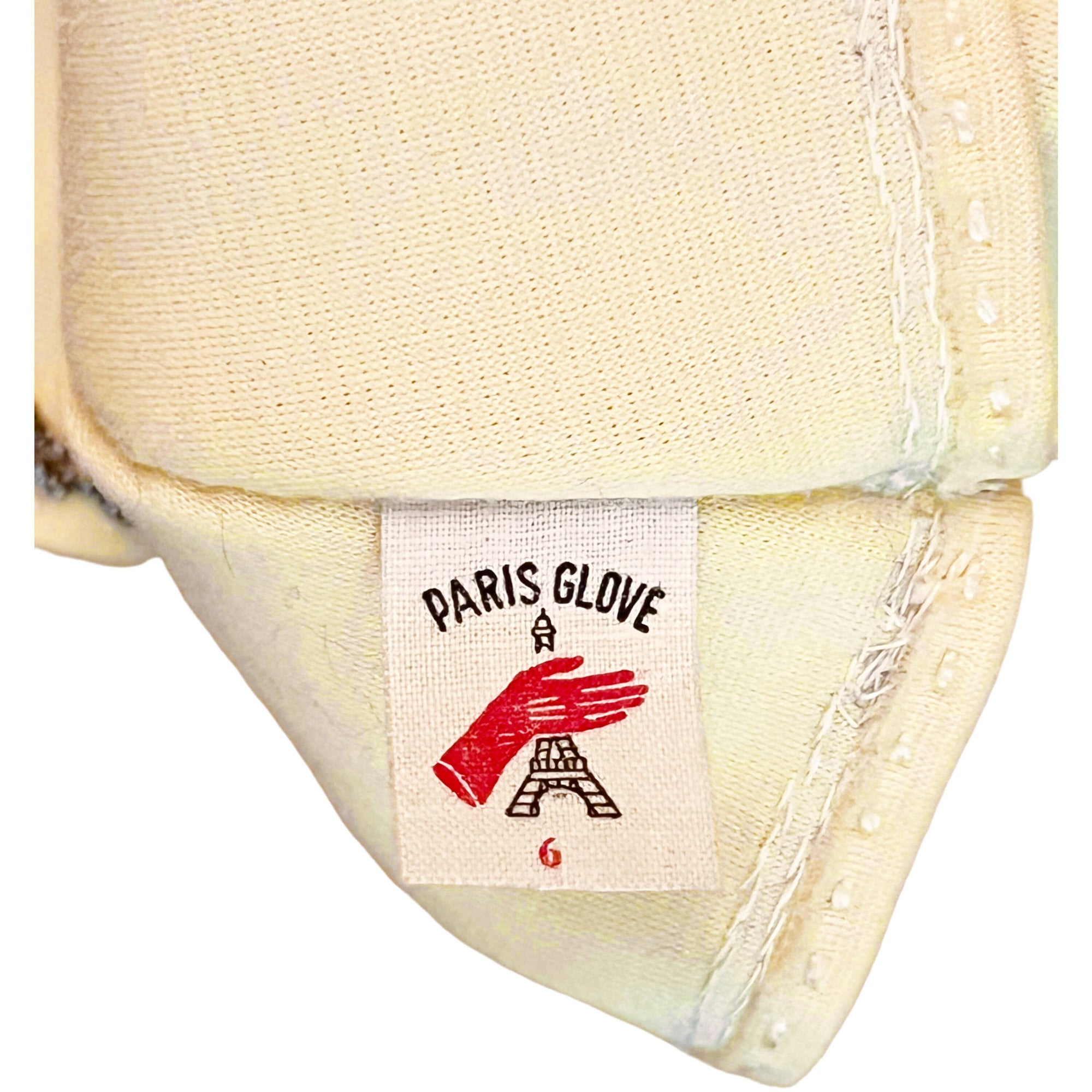 Vintage Unused 1950s 60s Beaded Gloves Paris Glove Size 6 - Poppy's Vintage Clothing