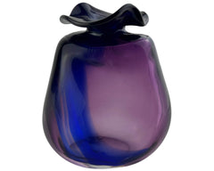 Vintage American Studio Art Glass Vase Leon Applebaum Signed - Poppy's Vintage Clothing