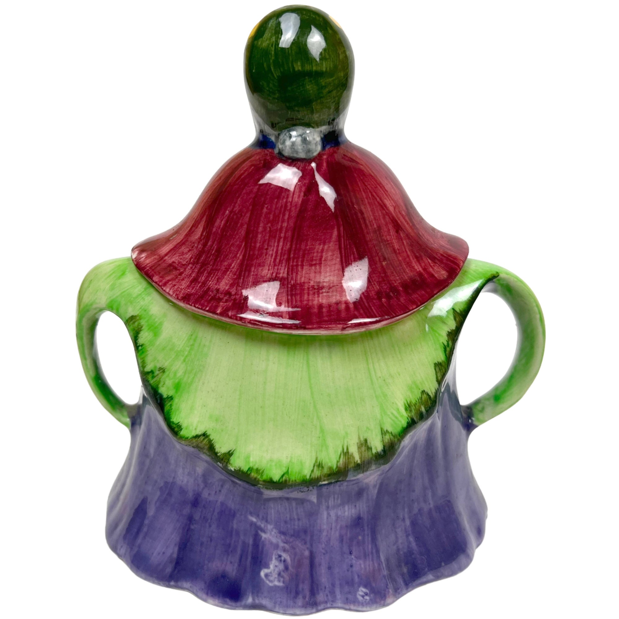 Vintage 1930s Little Old Lady Tea Service Set Teapot Sugar Creamer HJ Wood - Poppy's Vintage Clothing