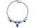 Vintage 1950s Blue Rhinestone Choker Necklace - Poppy's Vintage Clothing