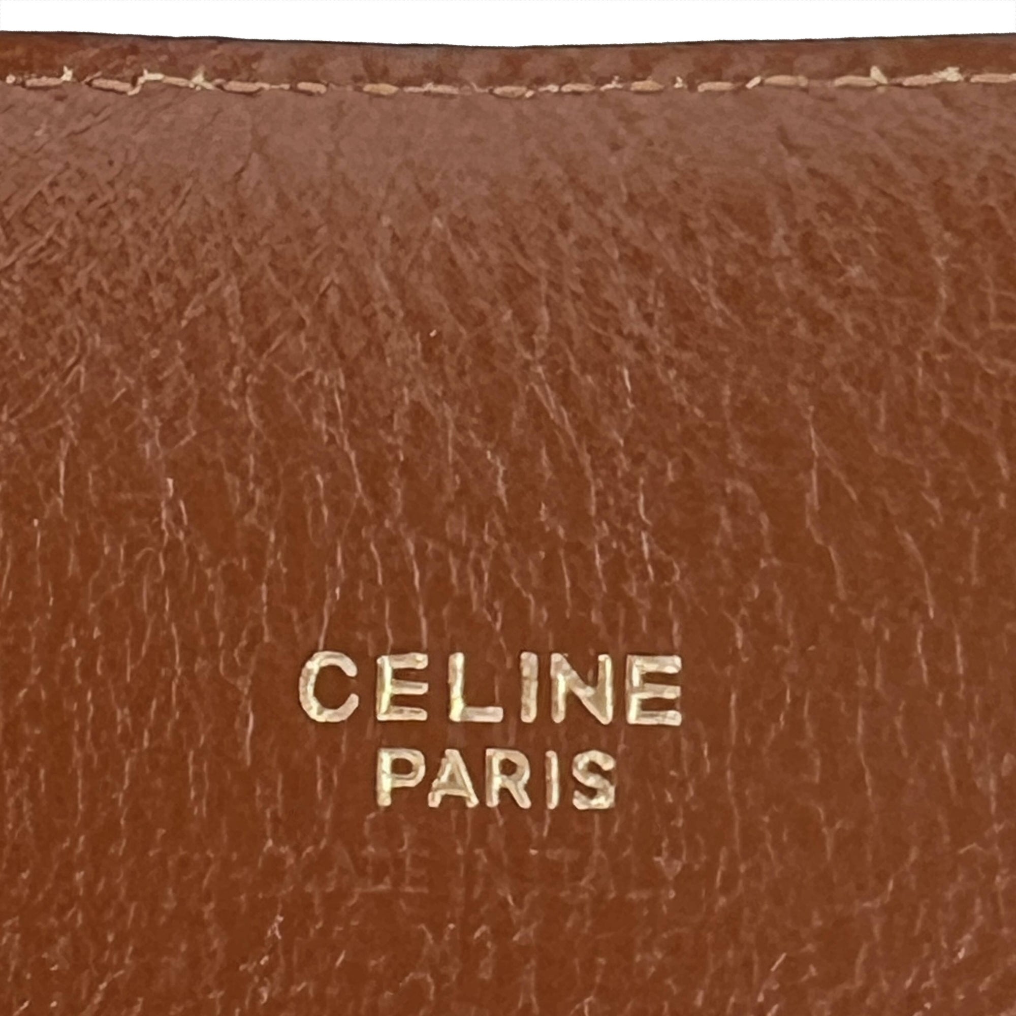 Vintage 1980s Celine Paris Brown Leather Belt Ladies Size M 75cm - Poppy's Vintage Clothing