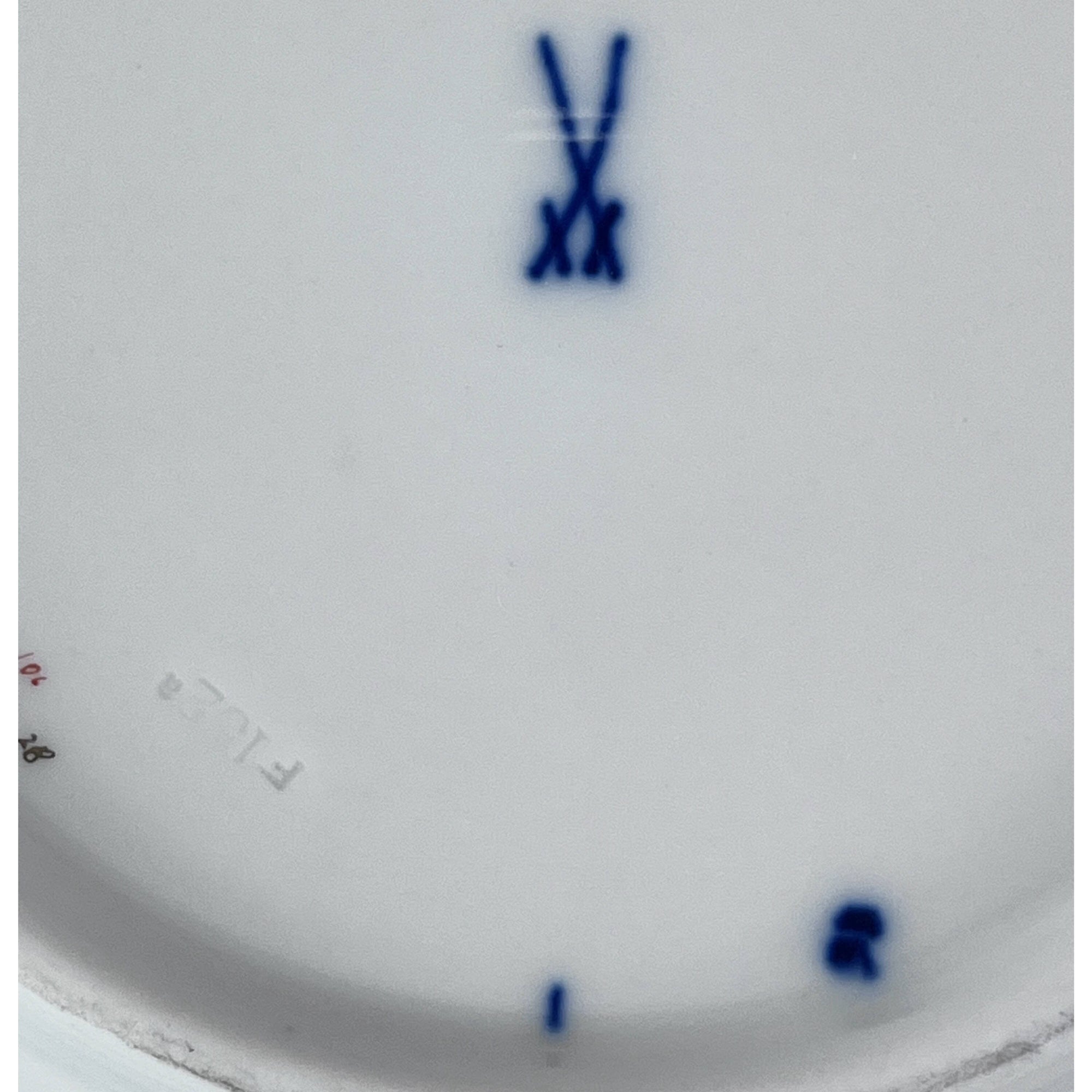 Vintage 1930s Meissen Porcelain Charger Bowl Dish Hand Painted Polychrome Flowers with Gold - Poppy's Vintage Clothing