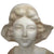 Antique Alabaster Bust Woman on Pedestal Unsigned Italian School - Poppy's Vintage Clothing