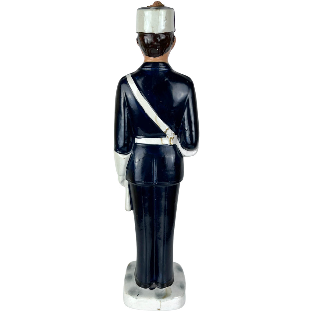 Vintage 1970 French Gendarme Figural Bottle Garnier Liqueur Police Man - Poppy's Vintage Clothing