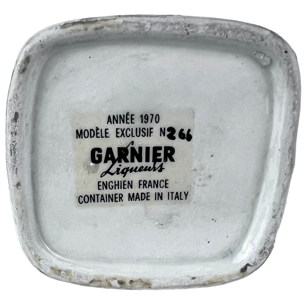 Vintage 1970 French Gendarme Figural Bottle Garnier Liqueur Police Man - Poppy's Vintage Clothing