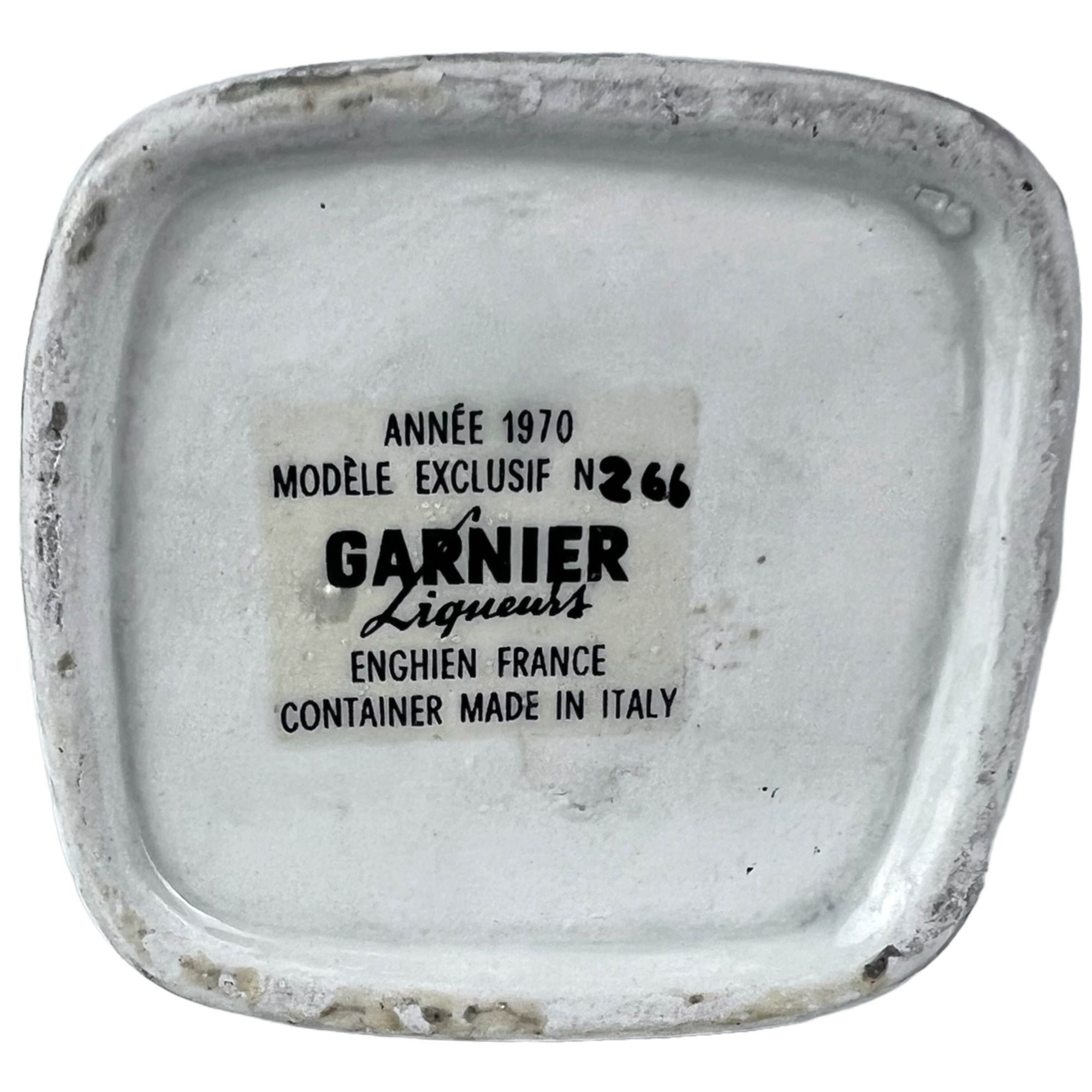 Vintage 1970 French Gendarme Figural Bottle Garnier Liqueur Police Man - Poppy's Vintage Clothing