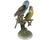 Vintage Budgie Bird Figurine Parakeets Wien Keramos Vienna Austria 8.875 - Poppy's Vintage Clothing