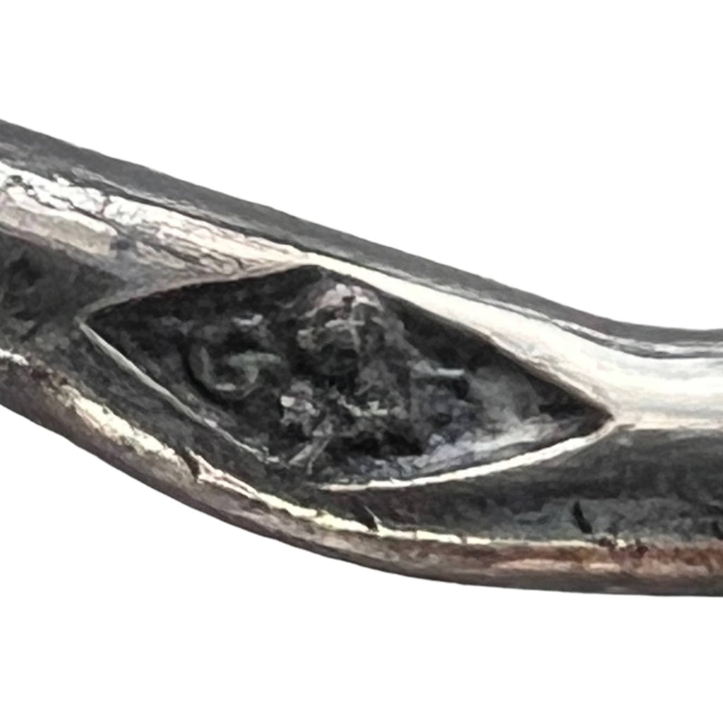 Antique French Dollhouse Miniature 800 Silver Relish Condiment Holder Signed - Poppy's Vintage Clothing