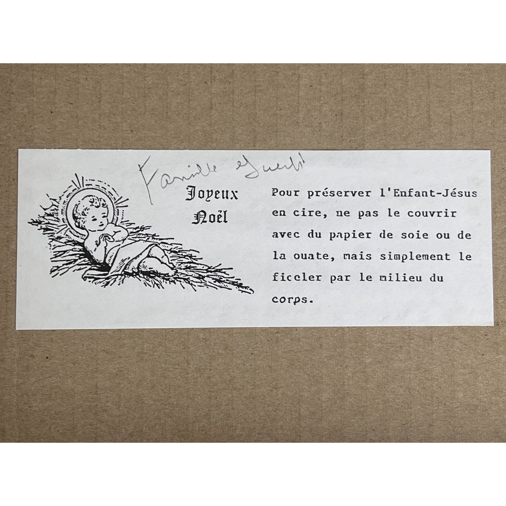 Vintage Wax Baby Jesus Doll for Christmas Nativity Scene Unused in Box - Poppy's Vintage Clothing