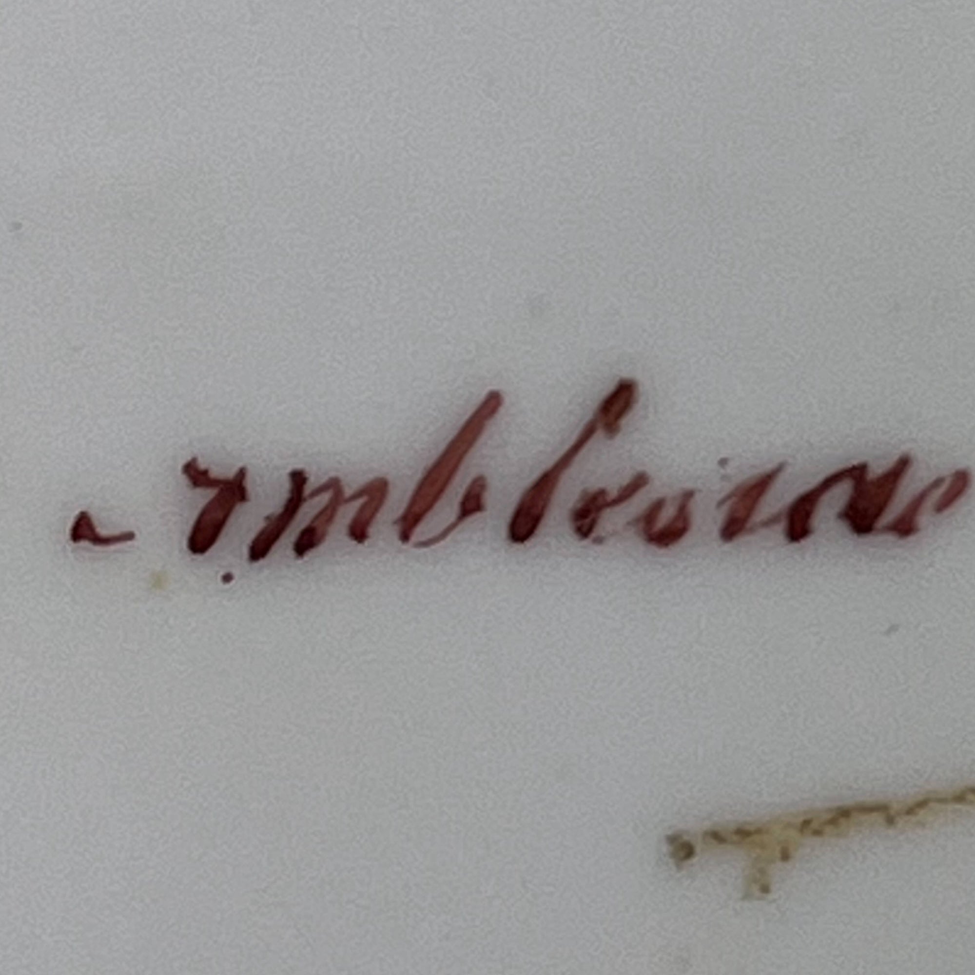 Antique H&R Daniel Queens Shape Low Comport Hand Painted Ambleside Cumbria Footed Plate - Poppy's Vintage Clothing