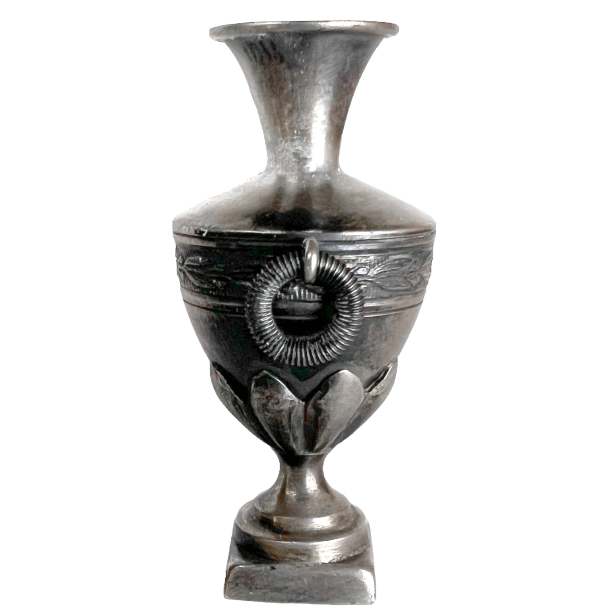 Antique French Miniature Vase 800 Silver Dollhouse Decor Georges Fechoz - Poppy's Vintage Clothing
