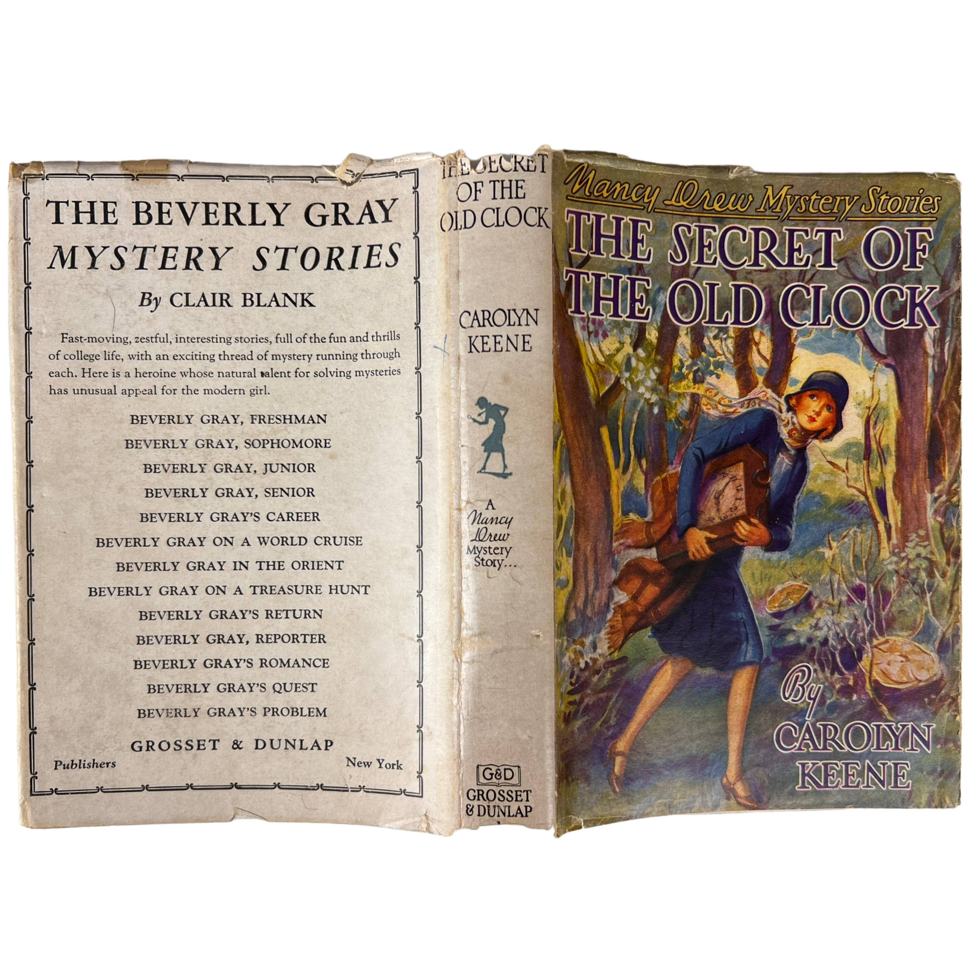 Nancy Drew Book The Secret of the Old Clock Wartime Edition 1943-45 - Poppy's Vintage Clothing