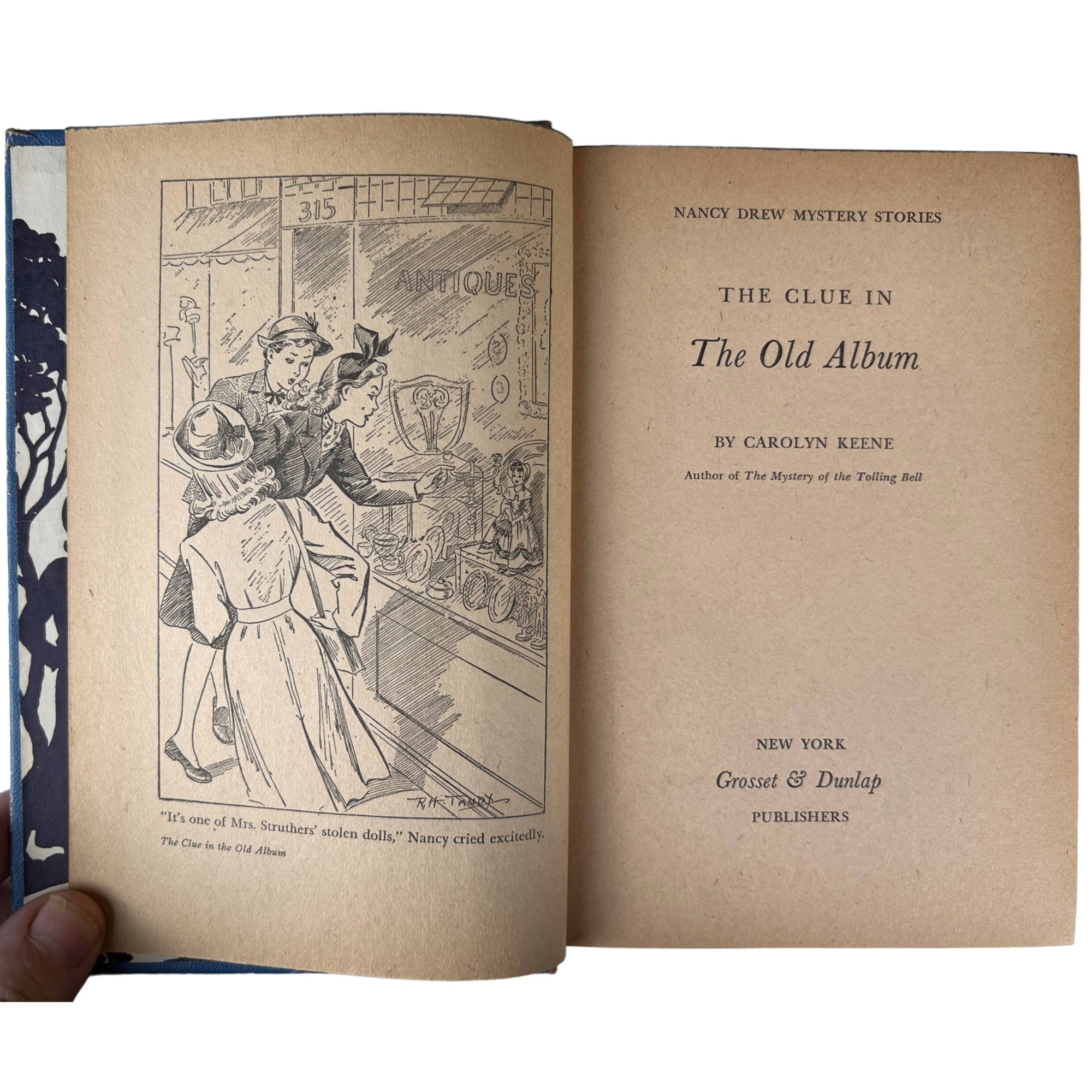 Vintage Nancy Drew Book The Clue in the Old Album 1st Edition 1st Printing - Poppy's Vintage Clothing
