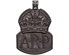 Vintage WWII Era British ARP Lapel Badge 1st 1936 Sterling Silver Air Raid Precautions - Poppy's Vintage Clothing