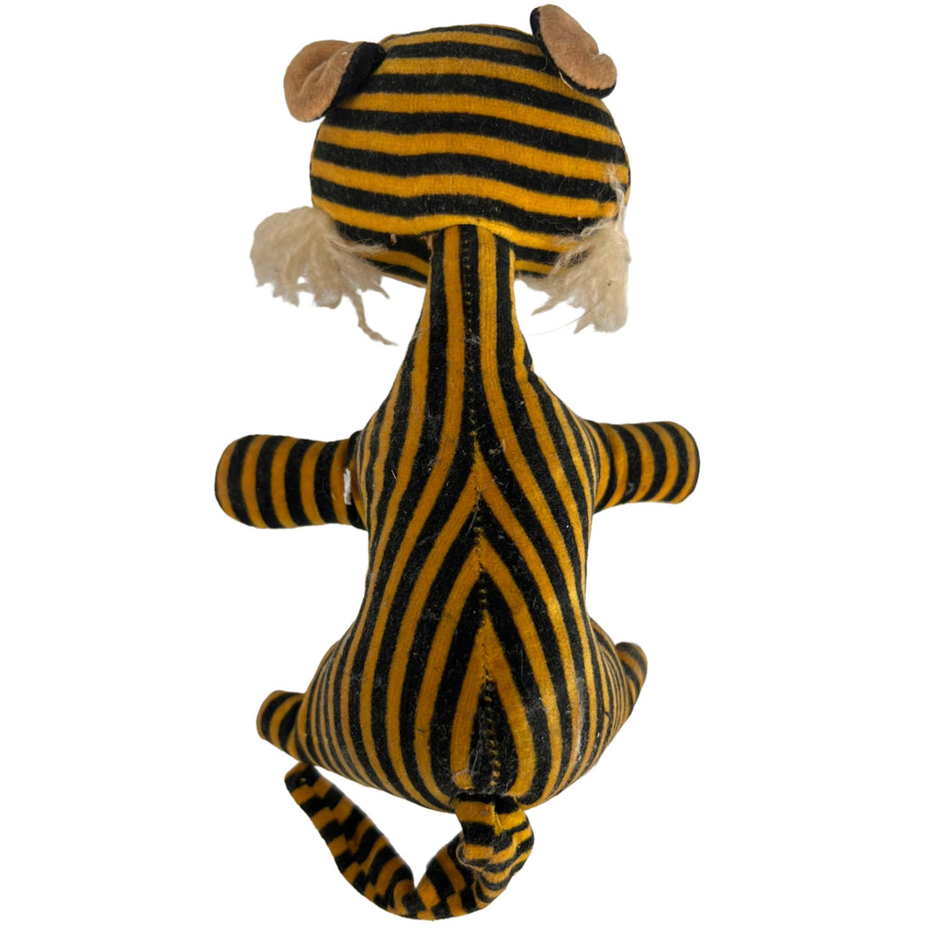 Vintage 1930s Velveteen Pincushion Tiger Stuffed Animal Toy - Poppy's Vintage Clothing