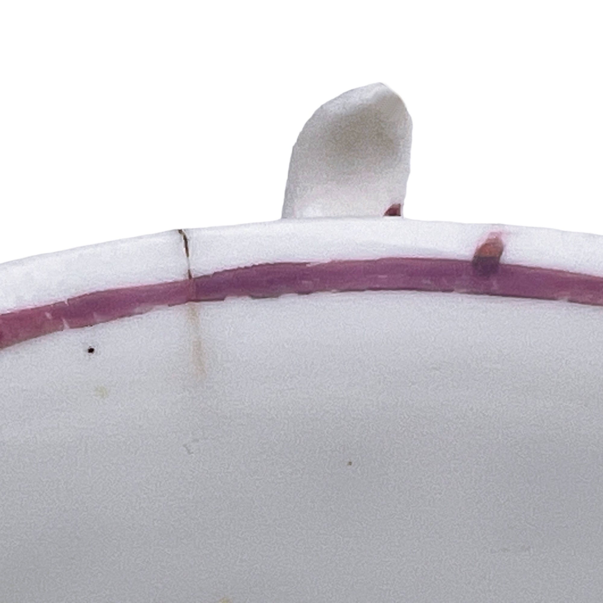 Antique 1800s Georgian China Tea Cup & Saucer Pink Lustre London Shape Hand Painted - Poppy's Vintage Clothing