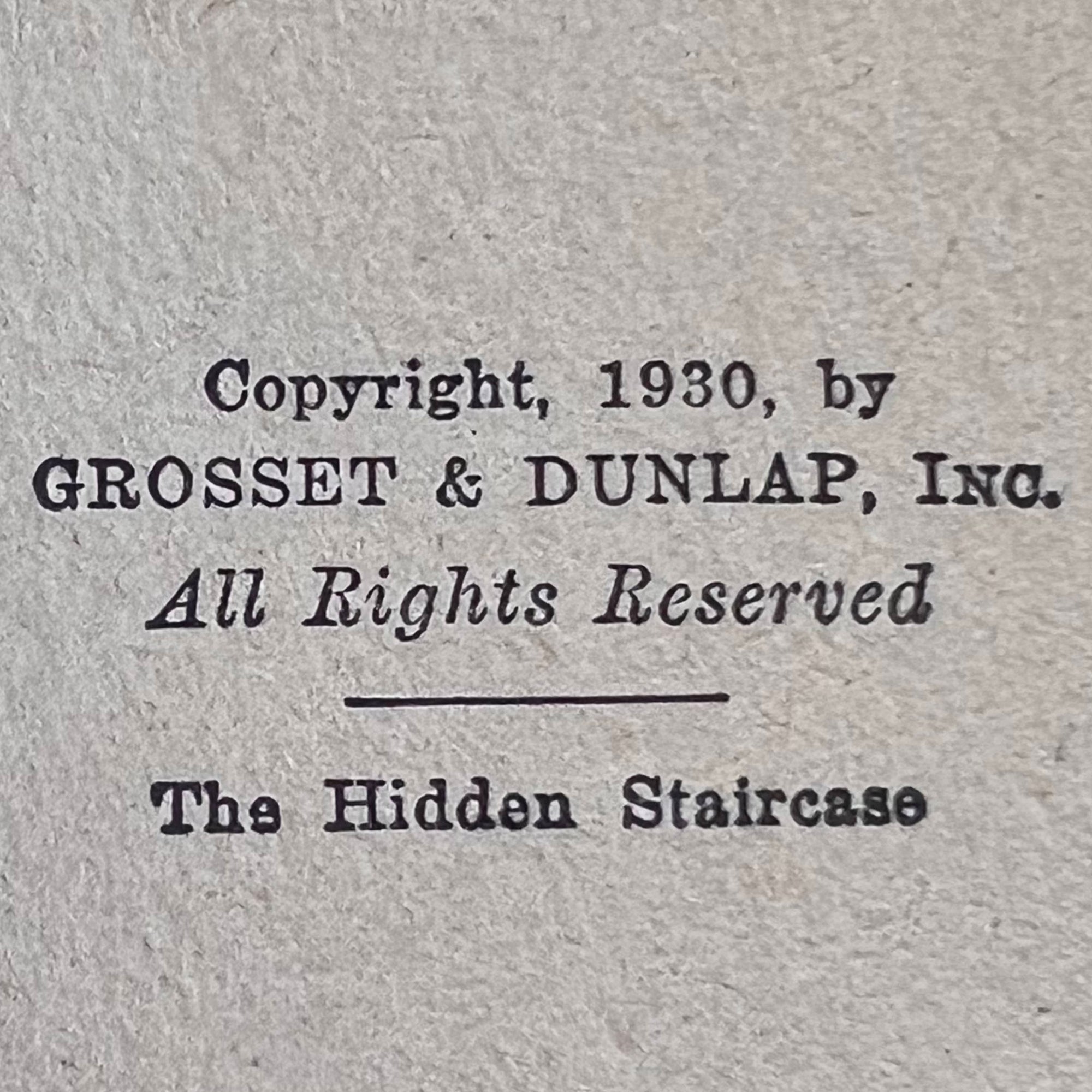 Vintage Nancy Drew Book The Hidden Staircase 1946 Edition - Poppy's Vintage Clothing