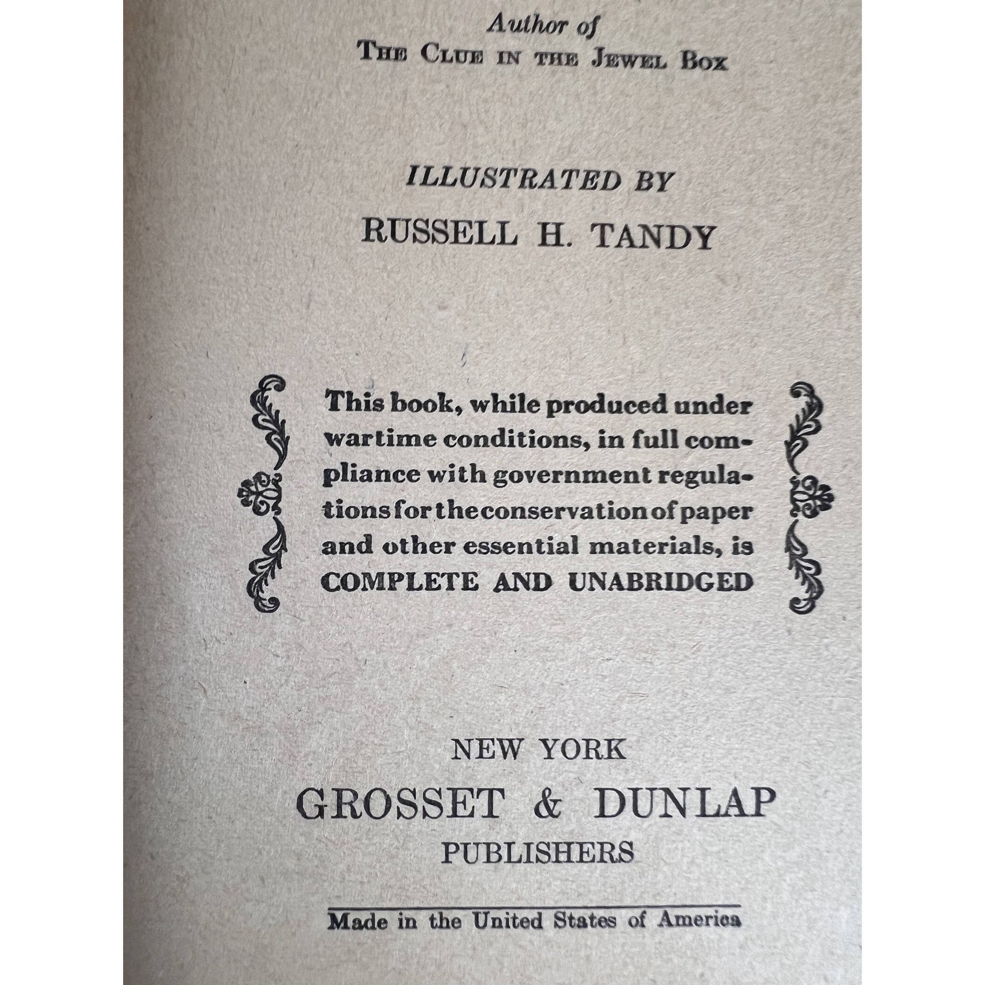 Nancy Drew Book The Secret in the Old Attic 1st Edition 2nd Printing - Poppy's Vintage Clothing