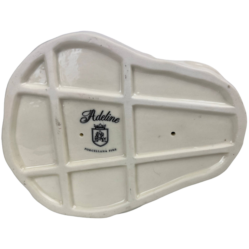 Vintage Italian Porcelain Figurine Adeline Lady with Flowers - Poppy's Vintage Clothing