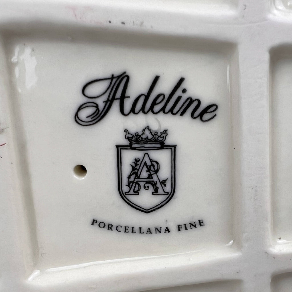 Vintage Italian Porcelain Figurine Adeline Lady with Flowers - Poppy's Vintage Clothing