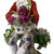 Antique French Porcelain Figurine Edme Samson Chelsea Gold Anchor Mark Man w Grapes - Poppy's Vintage Clothing
