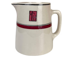 Vintage Montreal Childrens Hospital 1940s Milk Pitcher Restaurant Ware - Poppy's Vintage Clothing