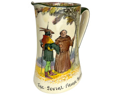 Vintage Royal Doulton Seriesware Jug Jovial Friar Joins Robin Hood Under the Greenwood Tree - Poppy's Vintage Clothing