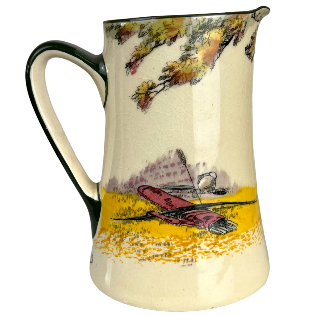 Vintage Royal Doulton Seriesware Jug Jovial Friar Joins Robin Hood Under the Greenwood Tree - Poppy's Vintage Clothing