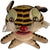Vintage 1930s Velveteen Pincushion Tiger Stuffed Animal Toy - Poppy's Vintage Clothing