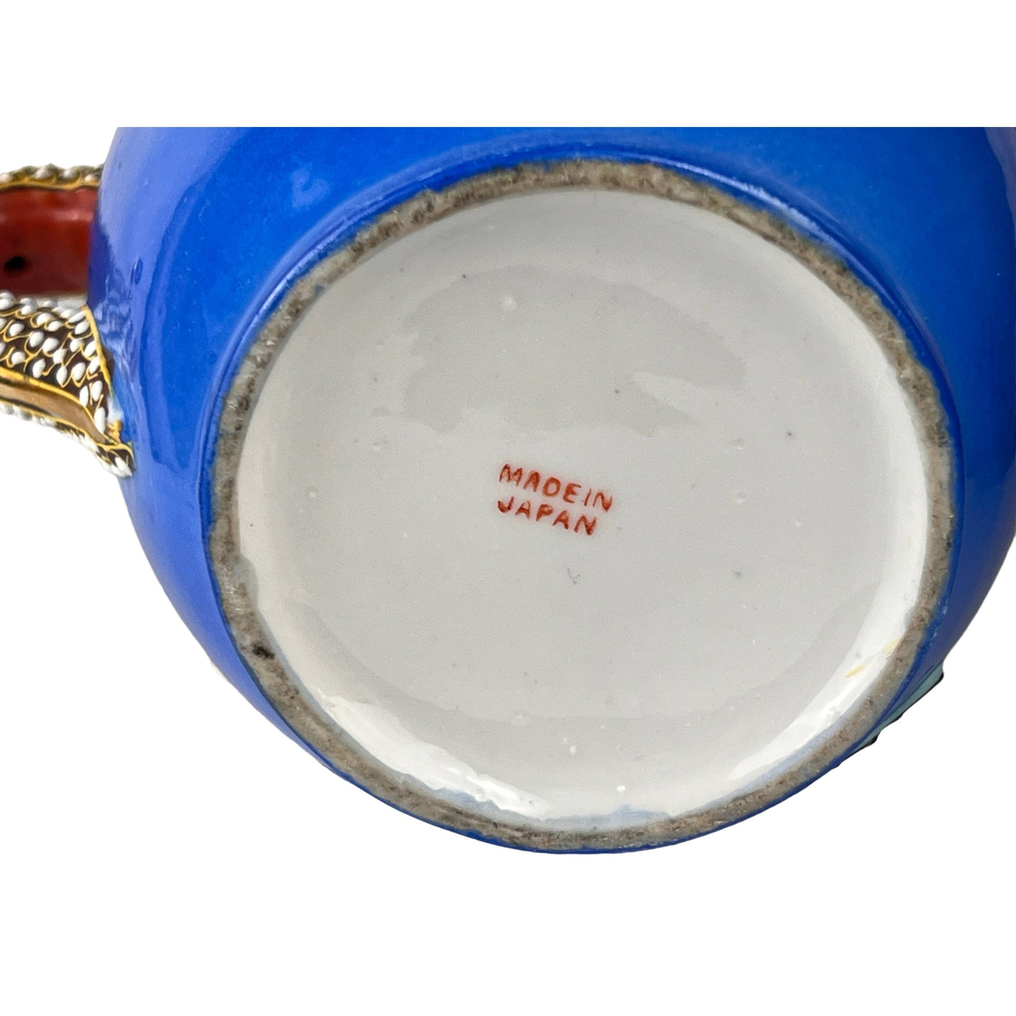 Vintage Japanese Moriage Teapot Blue Dragonware 5 Cup Capacity - Poppy's Vintage Clothing