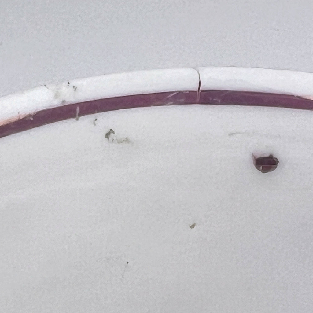 Antique 1800s Georgian China Tea Cup & Saucer Pink Lustre London Shape Hand Painted - Poppy's Vintage Clothing