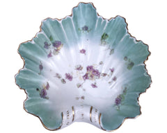 Antique Porcelain Shell Dish Victoria Carlsbad Austria 1891 - 1918 - Poppy's Vintage Clothing