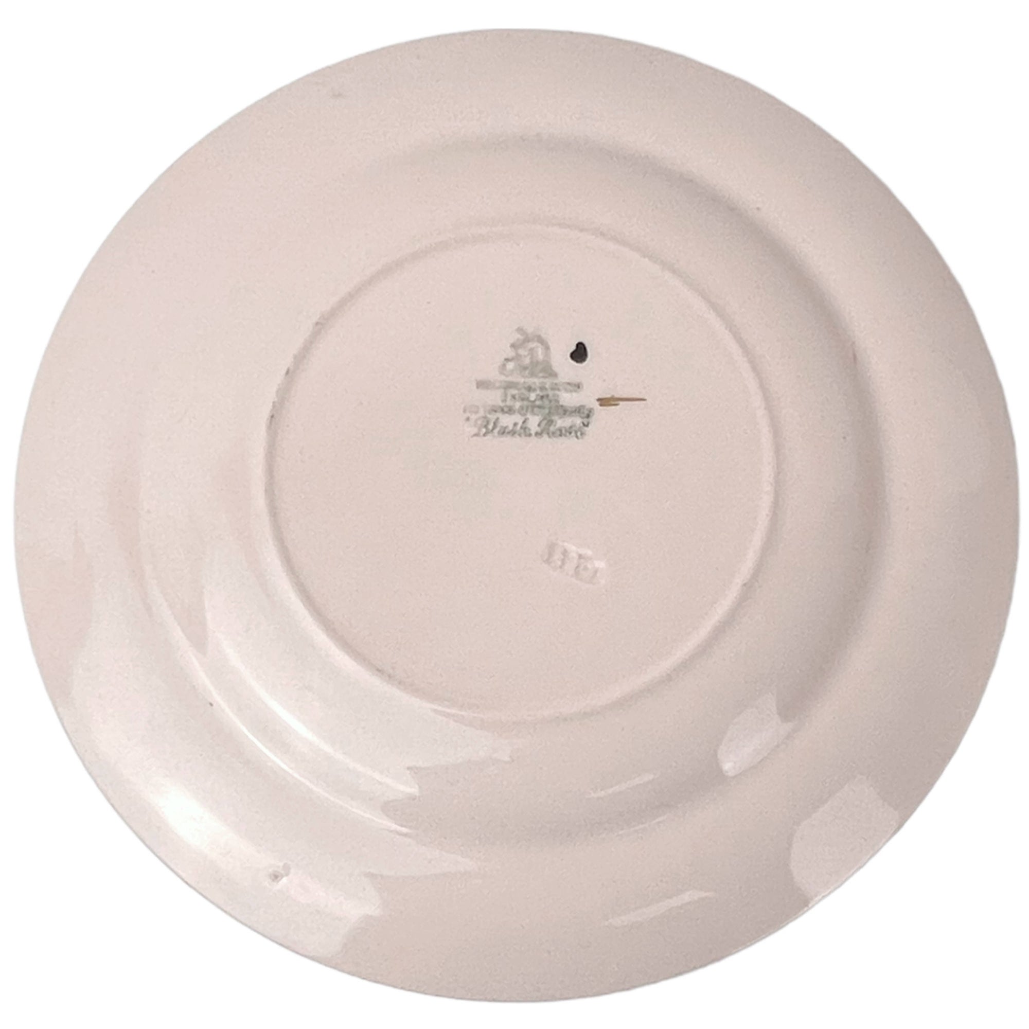 Vintage 1940s Wedgwood & Co Tudor Rose Blush Rose Salad Plate Wartime Concentration Scheme - Poppy's Vintage Clothing