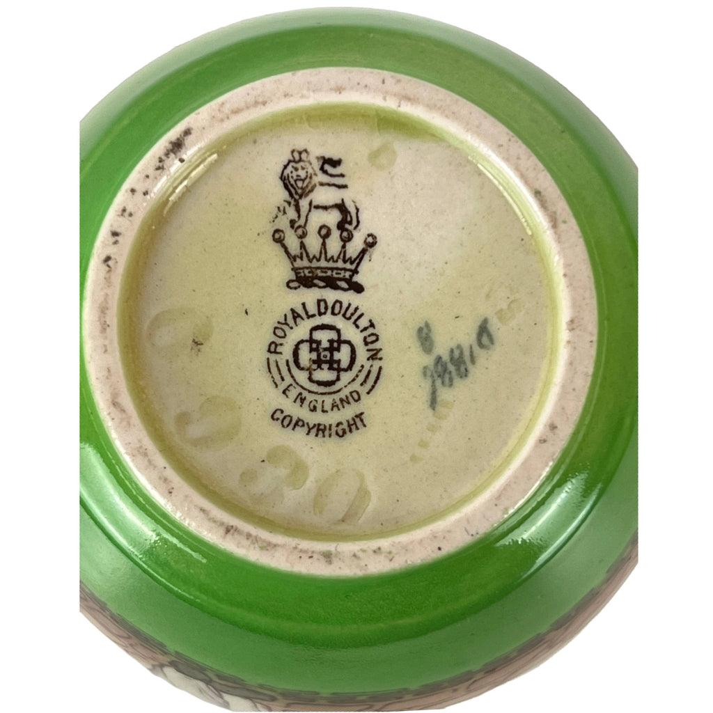 Antique Royal Doulton Dutch Harlem Seriesware Mini Handled Vase or Loving Cup Charles Noke - Poppy's Vintage Clothing